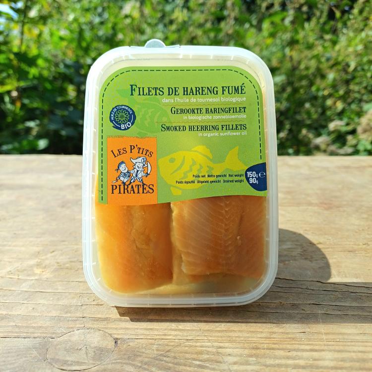 Filets de hareng fumé à l'huile de tournesol