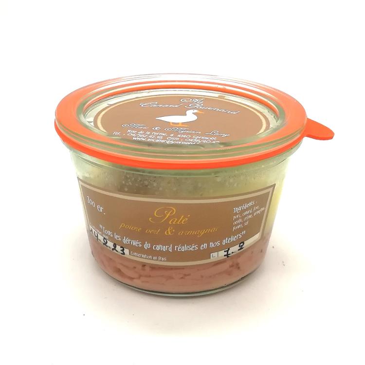 Pâté de canard - poivre vert & Armagnac (Clôture Lundi 09h pour client vendredi)