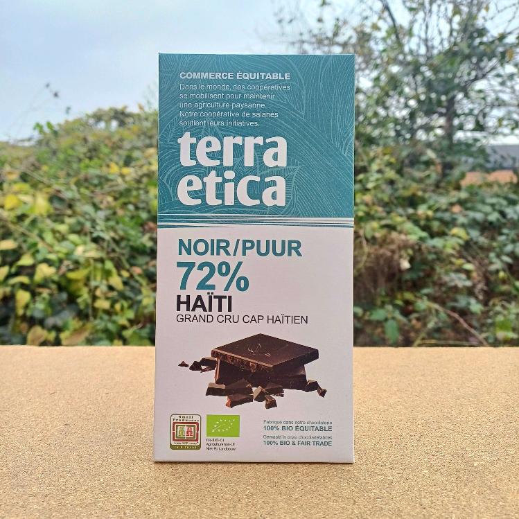 Chocolat noir grand cru Haïti 72%