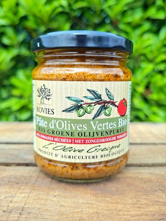 Tapenade d'olives vertes et tomates séchées