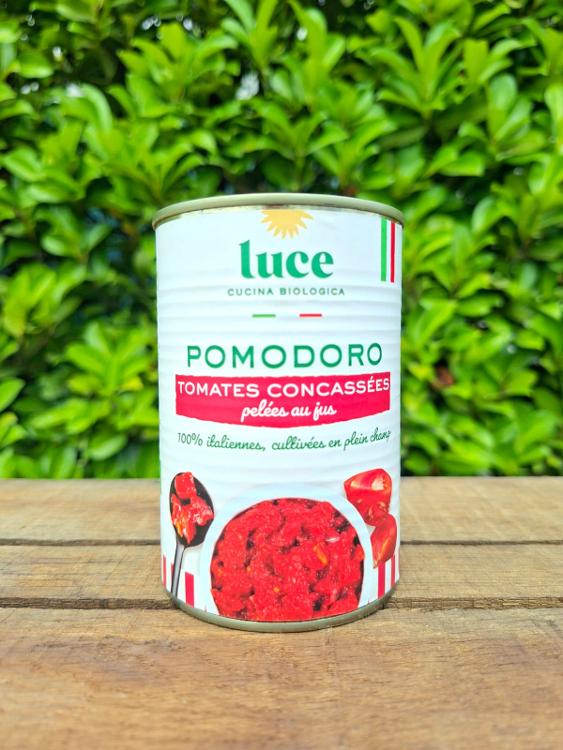 Tomates concassées pelées au jus 400gr