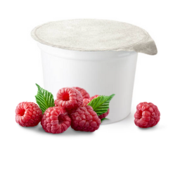Yaourt chèvre framboise