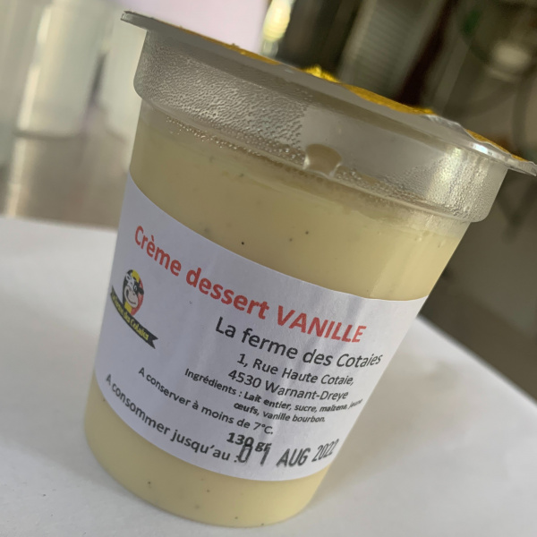 Crème dessert - Vanille