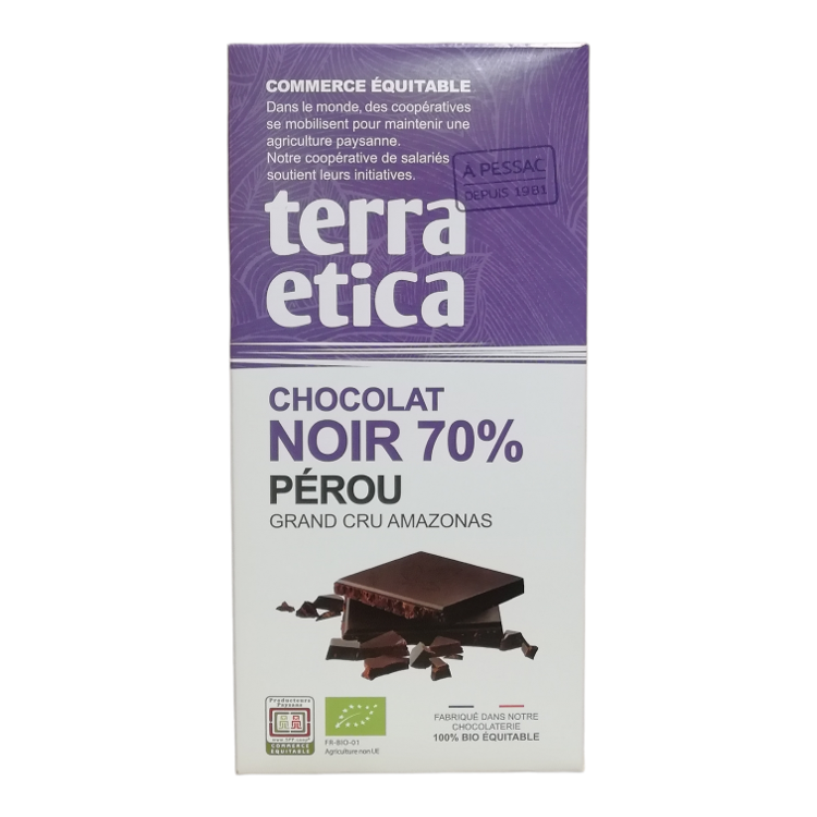 Chocolat noir 70% Pérou
