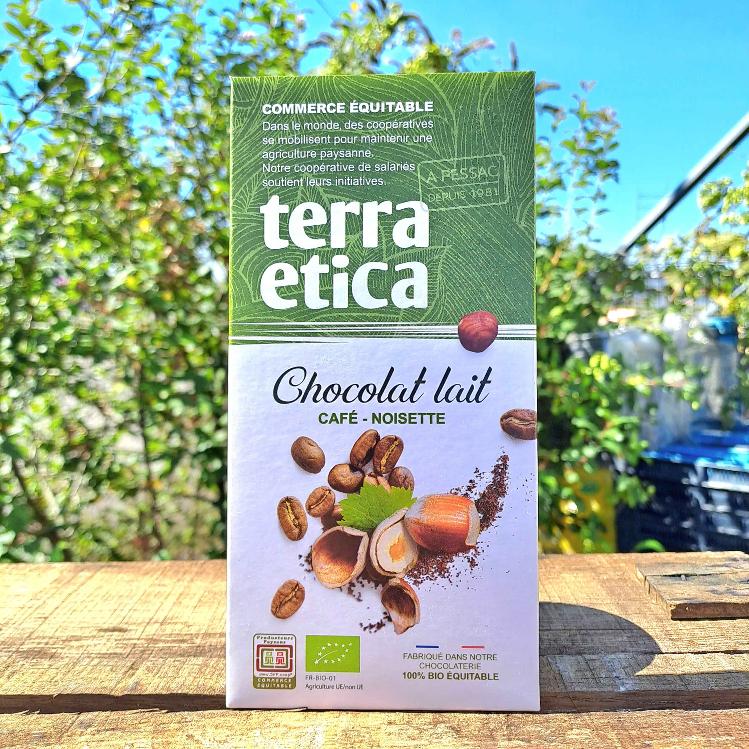 Chocolat au lait café - noisette 100 gr