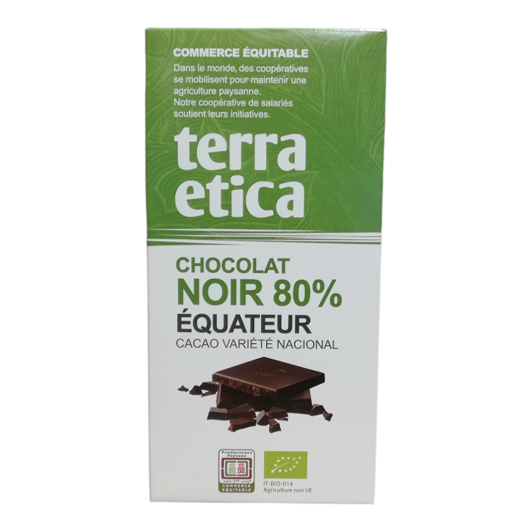 Chocolat noir 80% Équateur 100gr