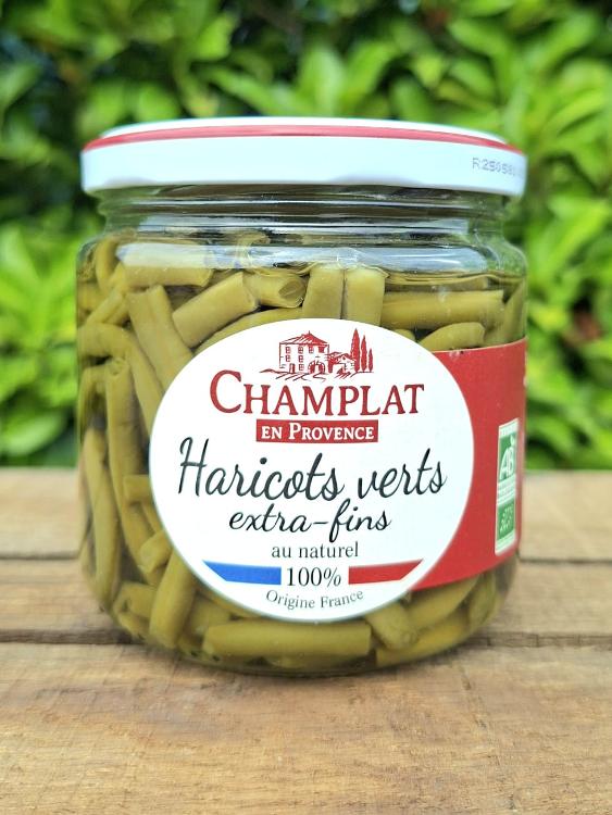Haricots verts extra fins 185gr (fabrication artisanale)