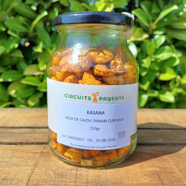 Noix de cajou tamari curcuma