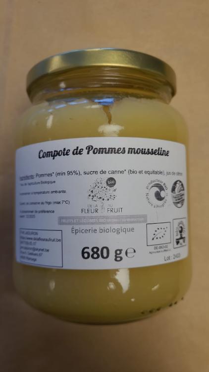 Compote de pommes Mousseline