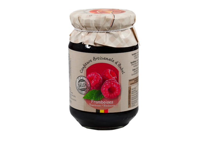 Confiture artisanale d'Aubel Framboises gelée 330g