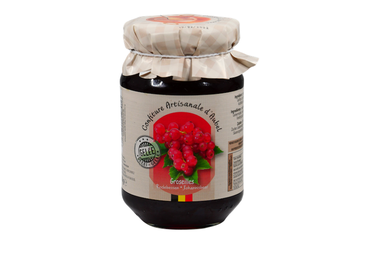 Confiture artisanale d'Aubel Groseilles rouges gelée 330g