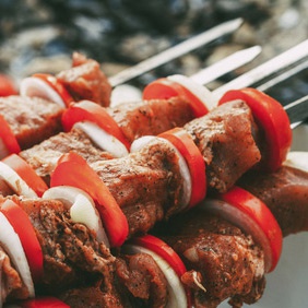Brochettes marinées