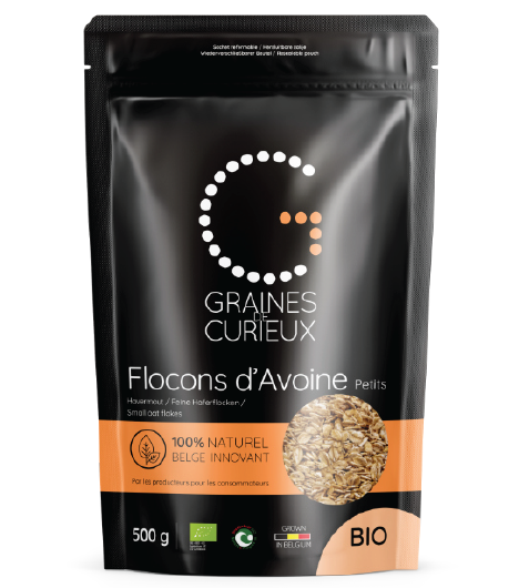 Flocons d’avoine, petit calibre bio et belge
