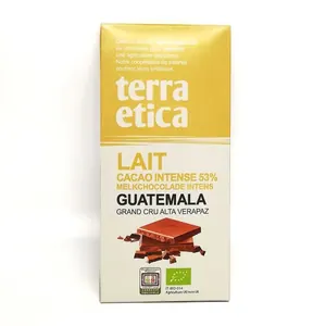 Chocolat au lait (cacao intense 53%) 100gr