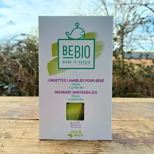 Lingettes lavables pour bébé (5 lingettes)