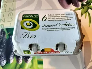 Œufs Bio par 6 pcs