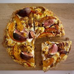 La Tranche : Tarte potimarron, lard, fromage de chèvre