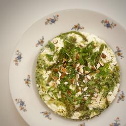 La Tranche : Clafoutis épinards asperges