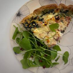La Tranche : Quiche épinards, brocolis et ricotta