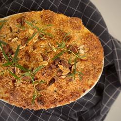 La Tranche : Crumble poulet poireaux